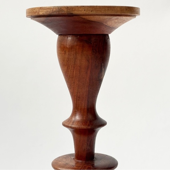 Two’s Company NWT Solid Wood Candle Pedestal // Candle Stand // candle holder - Picture 6 of 13